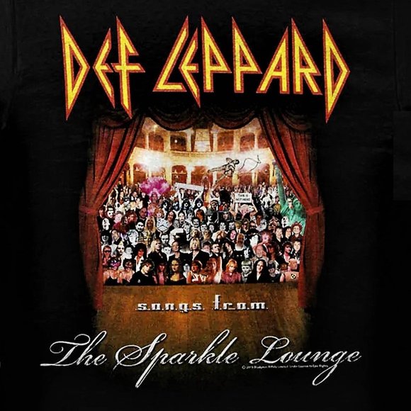 Def Leppard Songs From The Sparkle Lounge metal rock Official T-Shirt M NWT - Picture 3 of 4